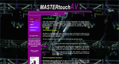 Desktop Screenshot of mastertouchav.com